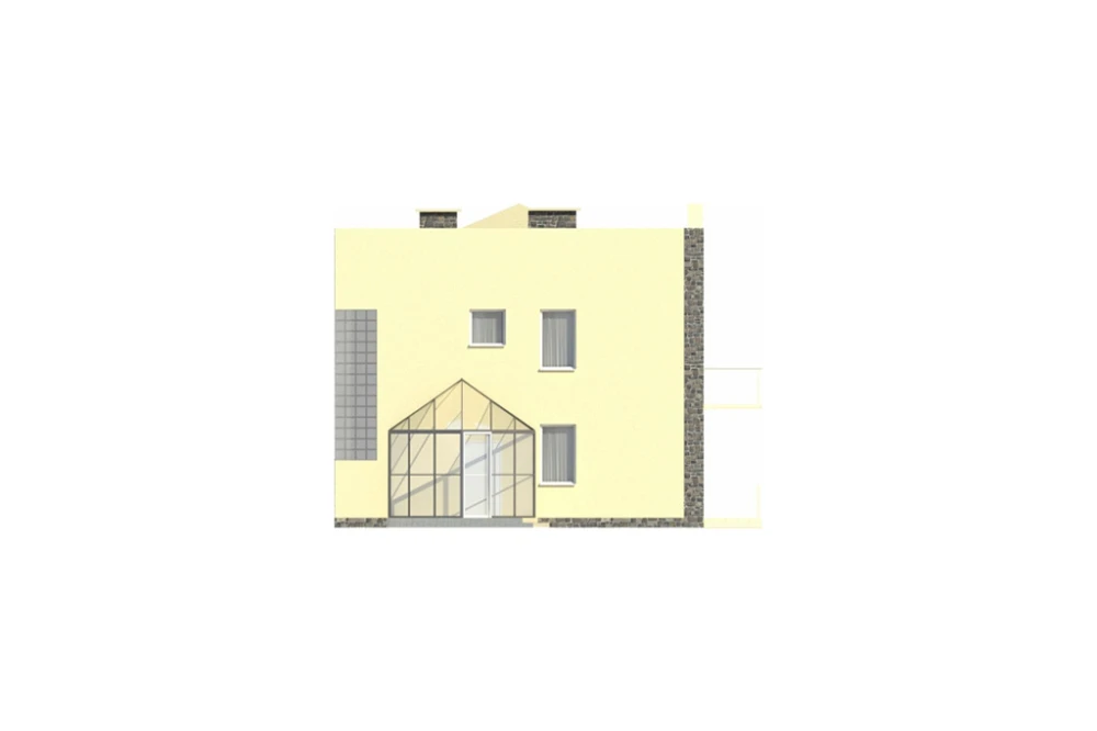 Projekt domu Gogolin L-5591, piętrowy, bez podpiwniczenia - elewacja frontowa