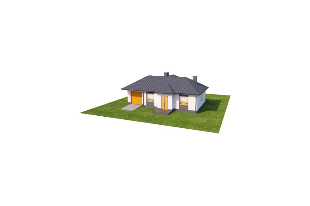 Projekt domu Klonowiec N DM-6018 N, parterowy z garażem, bez podpiwniczenia - model