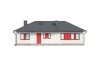Projekt domu Rojków N L-6087 N, parterowy, bez podpiwniczenia - elewacja frontowa