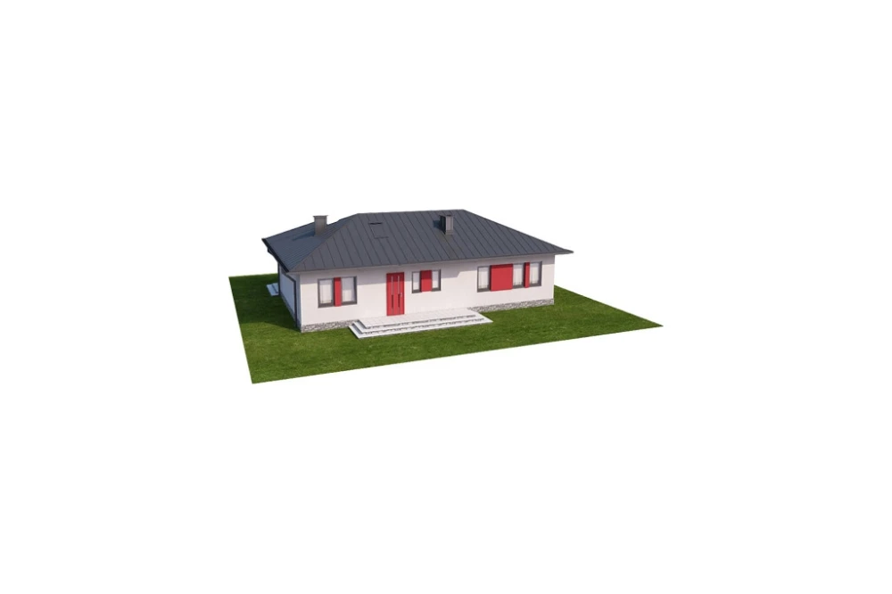 Projekt domu Rojków N L-6087 N, parterowy, bez podpiwniczenia - model