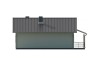 Projekt domu Bzowo DM-6101, parterowy, bez podpiwniczenia - elewacja ogrodowa