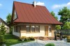 Projekt domu Niechcice N tech. DM-6280 N tech., parterowy z poddaszem mieszkalnym, częściowo podpiwniczony - kolorystyka wersja 2
