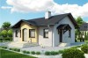 Projekt domu Trzciana tech. DM-6196 tech., parterowy, bez podpiwniczenia - kolorystyka wersja 2