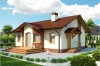 Projekt domu Trzciana tech. DM-6196 tech., parterowy, bez podpiwniczenia - kolorystyka wersja 4