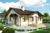 Projekt domu Rowiny tech. L-6196 tech., parterowy, bez podpiwniczenia - kolorystyka wersja 3