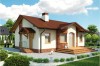 Projekt domu Rowiny tech. L-6196 tech., parterowy, bez podpiwniczenia - kolorystyka wersja 4
