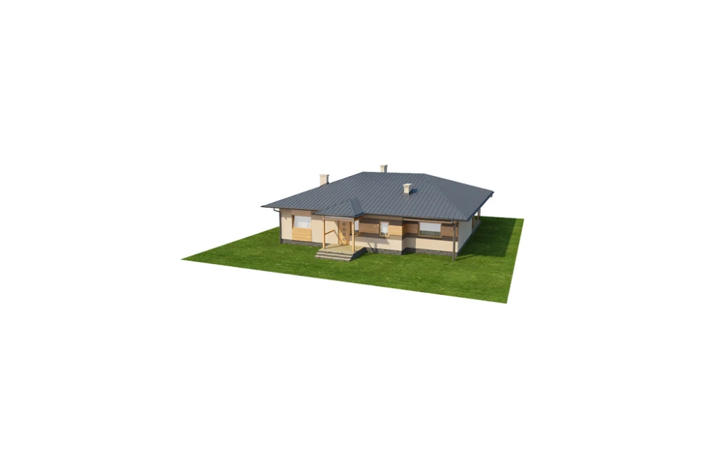 Projekt domu Chraboty DM-6202, parterowy bez podpiwniczenia - model