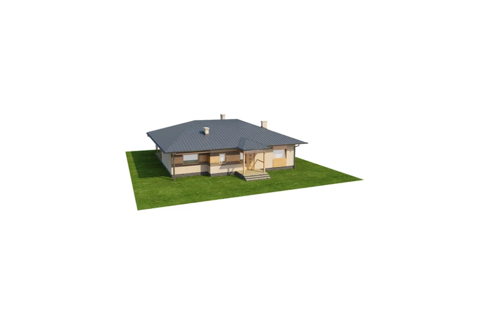 Projekt domu Werechanie L-6202, parterowy bez podpiwniczenia - model