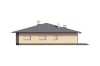Projekt domu Chraboty N DM-6202 N, parterowy bez podpiwniczenia - elewacja lewa