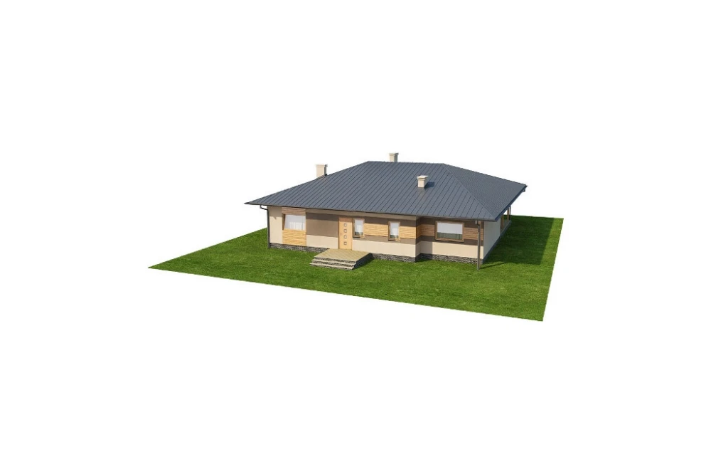 Projekt domu Chraboty N DM-6202 N, parterowy bez podpiwniczenia - model
