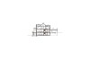 Projekt domu Czyżów RW-05, parterowy z poddaszem użytkowym, z garażem dwustanowiskowym, z podpiwniczeniem - przekrój A-A