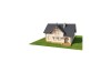 Projekt domu Leliwa DM-6236, parterowy z poddaszem użytkowym, z podpiwniczeniem, z dwoma garażami, tradycyjny - model