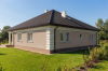 Projekt domu Międzylesie L-6303, parterowy, bez podpiwniczenia, bez garażu - wizualizacja elewacji lewej