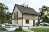 Projekt domu Trevira tech. DM-6795 tech., parterowy z poddaszem użytkowym, niepodpiwniczony, bez garażu - kolorystyka wersja 2