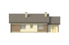 Projekt domu Radostowo C2 L-6503C, parterowy, tradycyjny, z garażem, niepodpiwniczony - elewacja ogrodowa