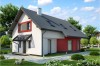 Projekt domu Aleksandrowo tech. DM-6140 tech., parterowy z poddaszem mieszkalnym, bez podpiwniczenia - kolorystyka wersja 3