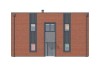 Projekt budynku wielorodzinnego L-6589, piętrowy, dwukondygnacyjny, niepodpiwniczony, bez garażu - elewacja ogrodowa