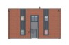 Projekt budynku wielorodzinnego DM-6589, piętrowy, dwukondygnacyjny, niepodpiwniczony, bez garażu - elewacja ogrodowa