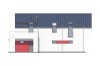 Projekt domu Wolin DM-6508, parterowy z użytkowym poddaszem, z garażem jednostanowiskowym, bez podpiwniczenia - elewacja frontowa
