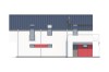 Projekt domu Wolin 2 L-6508, parterowy z użytkowym poddaszem, z garażem jednostanowiskowym, bez podpiwniczenia - elewacja frontowa