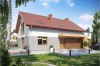 Projekt domu Valles Due tech. L-6419 tech., parterowy z poddaszem mieszkalnym, bez podpiwniczenia, z garażem - kolorystyka wersja 4