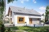 Projekt domu Valles Due tech. L-6419 tech., parterowy z poddaszem mieszkalnym, bez podpiwniczenia, z garażem - kolorystyka wersja 3