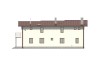 Projekt domu Izdebnik 2 L-6488, piętrowy z garażem jednostnowiskowym, niepodpiwniczony - elewacja ogrodowa