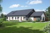 Projekt domu Liger tech. DM-6730 tech., dwulakalowy, parterowy, niepodpiwniczony, z garażem jednostanowiskowym - kolorystyka wersja 4