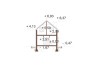 Projekt domu Dalianowo DM-6555, parterowy z poddaszem mieszkalnym, bez podpiwniczenia z garażem, na wąską działkę - przekrój B-B