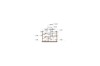 Projekt pensjonatu LK-133, parterowy z poddaszem użytkowym, podpiwniczony, bez garażu - przekrój B-B