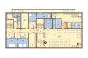 Projekt hotelu K-74, dwupiętrowy, podpiwniczony, bez garażu - rzut piwnicy