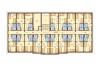 Projekt hotelu K-74, dwupiętrowy, podpiwniczony, bez garażu - rzut drugiego piętra