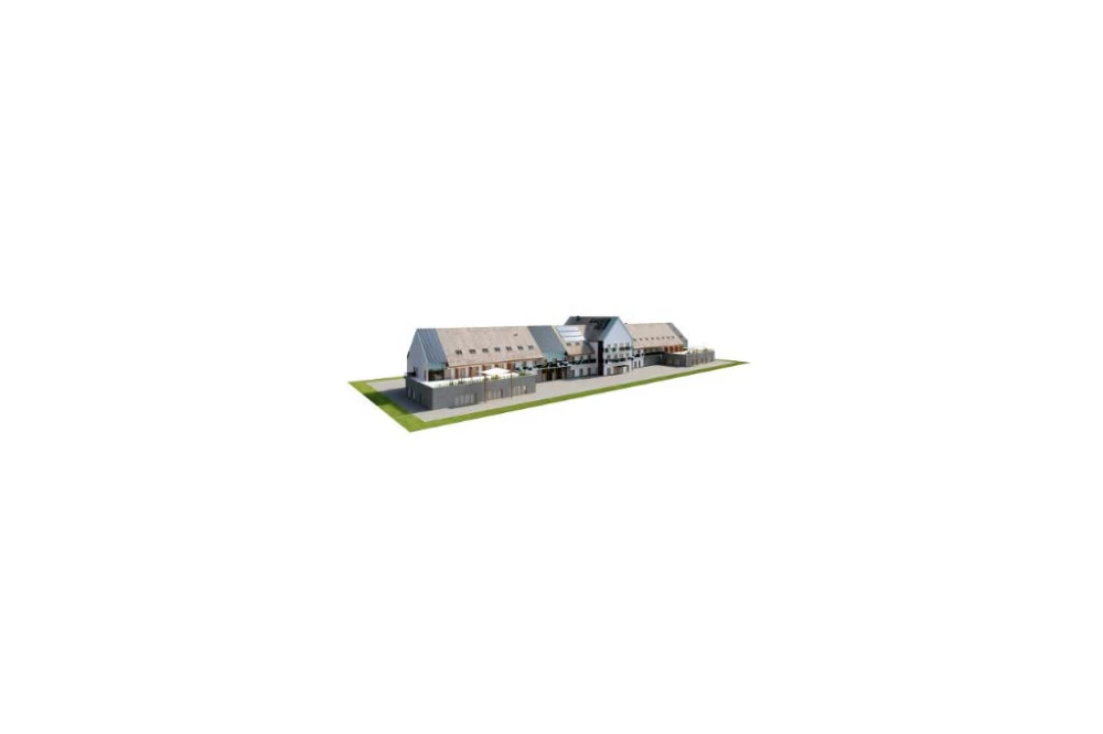 Projekt hotelu K-81, niepodpiwniczony, trzykondygnacyjny, ze strychem - model