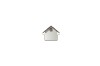 Projekt garażu jednostanowiskowego LZG-35,  parterowy bez podpiwniczenia - elewacja prawa
