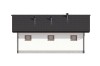 Projekt budynku gospodarczego LZG-93, parterowy, niepodpiwniczony - elewacja ogrodowa
