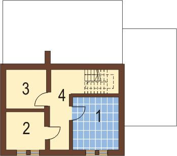 Projekt domu DM-5531 - rzut