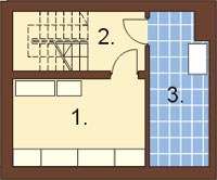 Projekt domu DM-6135 - rzut