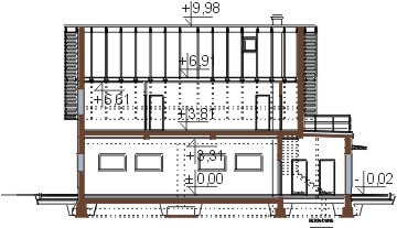 Projekt K-35 - przekrój