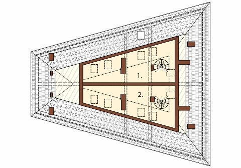 Projekt K-34 - rzut