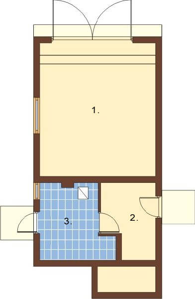 Projekt domu L-6038 - rzut