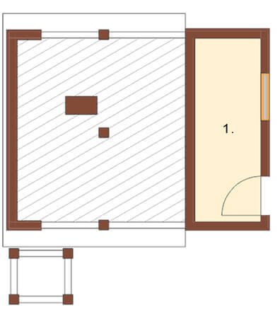 Projekt domu L-6082 - rzut