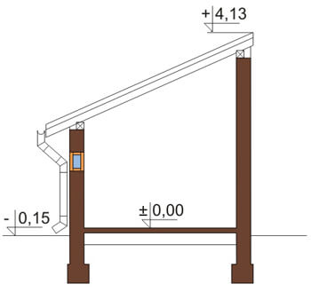 Projekt LZG-49 - przekrój