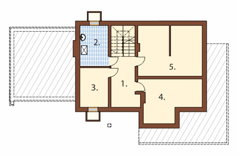 Projekt domu DM-6350 B - rzut