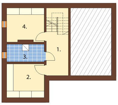 Projekt domu DM-6165 - rzut