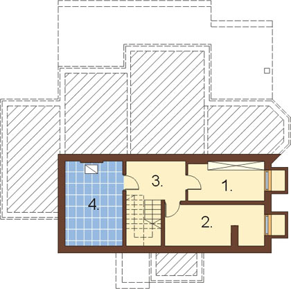 Projekt domu DM-6167 - rzut