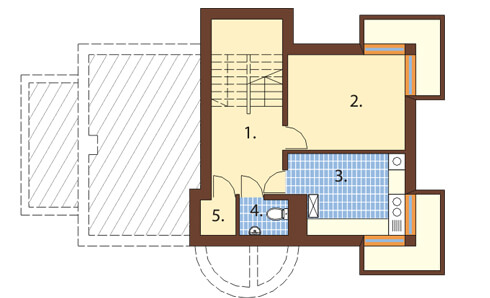 Projekt domu DM-6170 - rzut