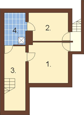 Projekt domu DM-6177 - rzut