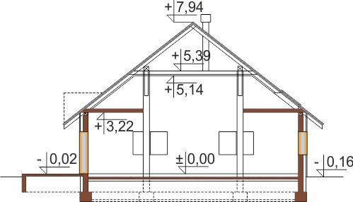 Projekt LK-01 - przekrój