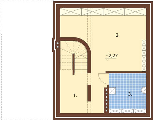 Projekt domu DM-6068 - rzut