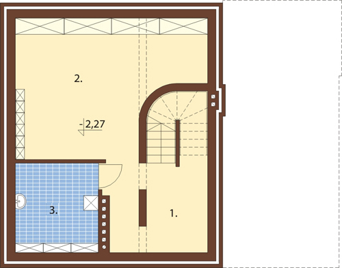 Projekt domu L-6068 - rzut